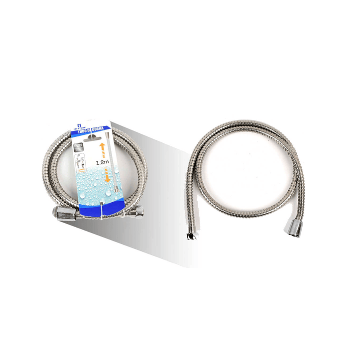 MANGUERA PARA DUCHA FLEXIBLE 1,2M ACERO INOXIDABLE  1