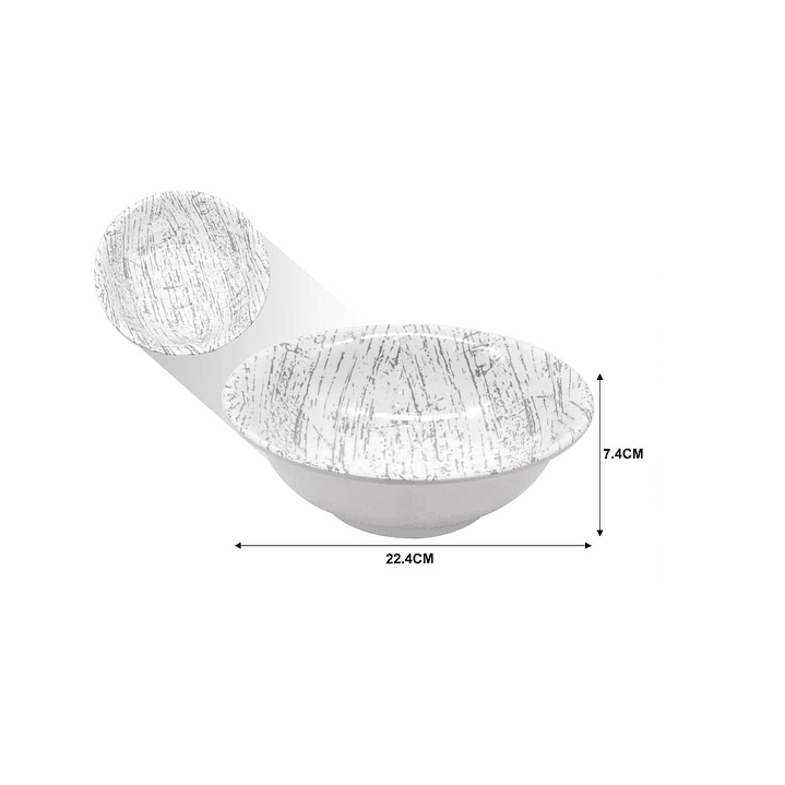 BOL DE MELAMINA 9'' 22.4 X 7.4 CM 1