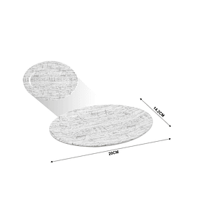 BANDEJA DE MELAMINA OVALADA 8'' 20 X 14.2 CM 