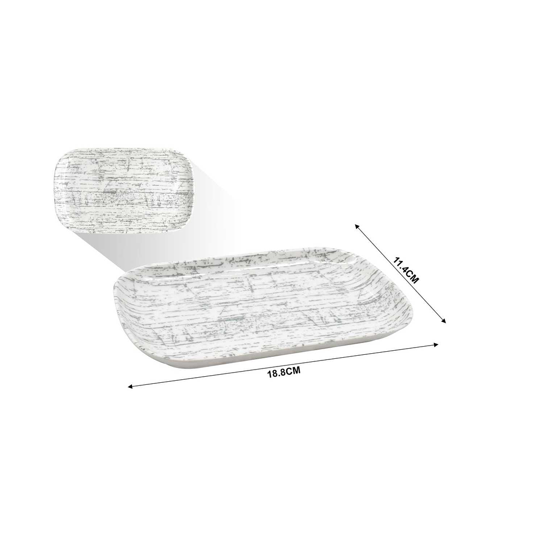 BANDEJA DE MELAMINA 8'' ﻿18.8 X 11.4CM 1