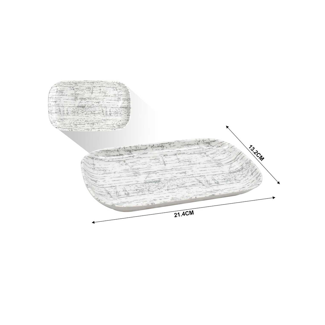 BANDEJA DE MELAMINA 8'' 21.4 X 13.2 CM 1