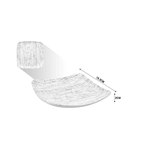 PLATO CUADRADO DE MELAMINA 7'' 15.3 CM