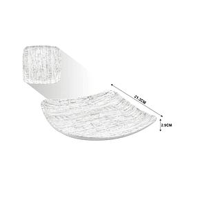 PLATO CUADRADO DE MELAMINA 8.5'' 21.3 CM