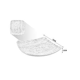 PLATO CUADRADO DE MELAMINA 9.5'' 24 CM