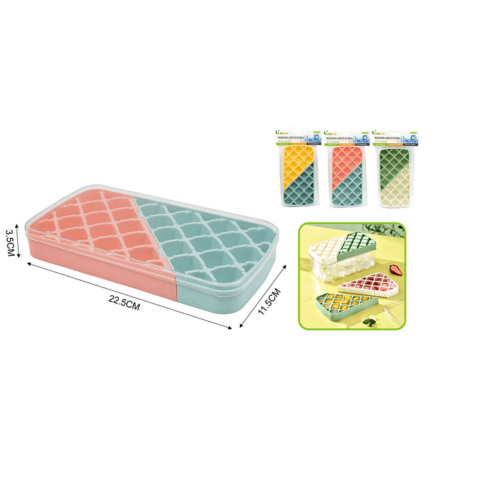 MOLDE PARA CUBITOS DE HIELO 22.5CM 1