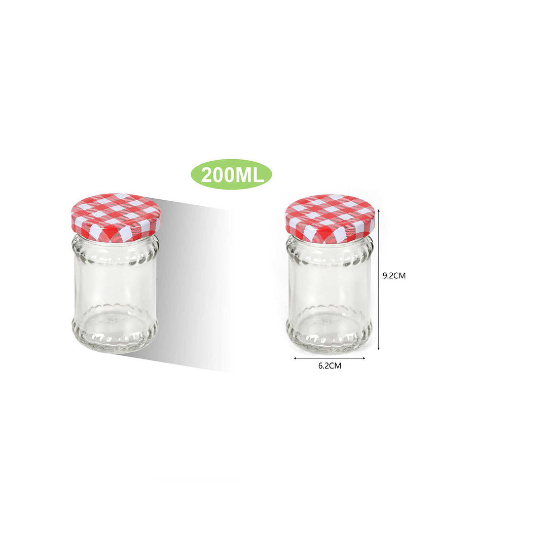 FRASCO DE VIDRIO CONSERVERO 200ML 1