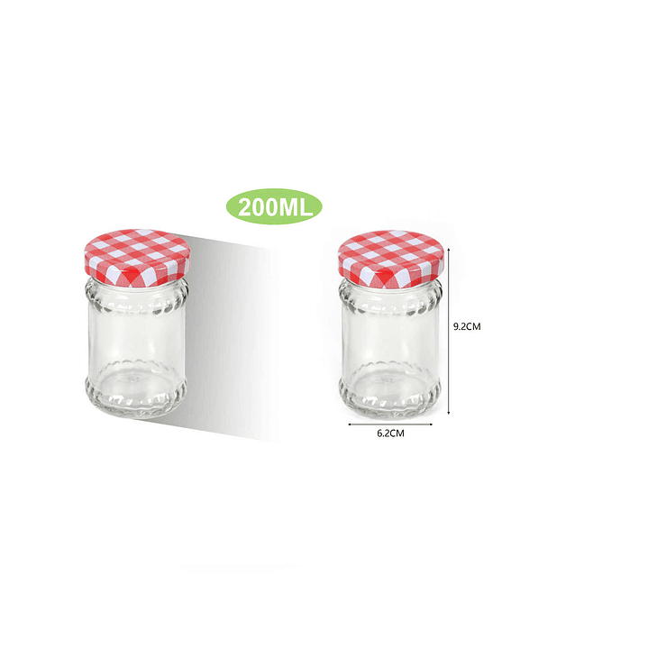 FRASCO DE VIDRIO CONSERVERO 200ML 1