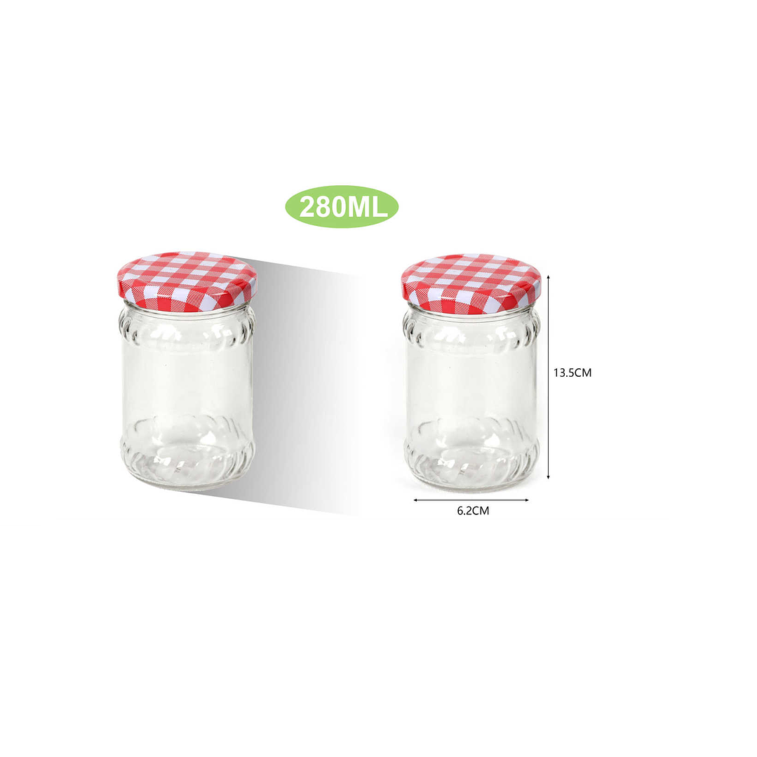 FRASCO DE VIDRIO CONSERVERO 280ML 1