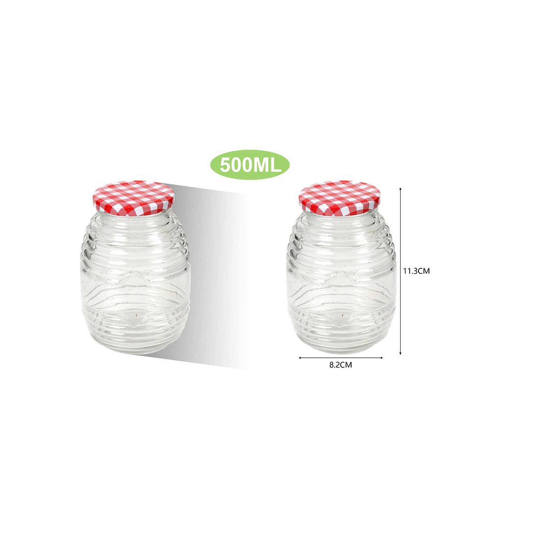 FRASCO DE VIDRIO CONSERVERO 500ML 1