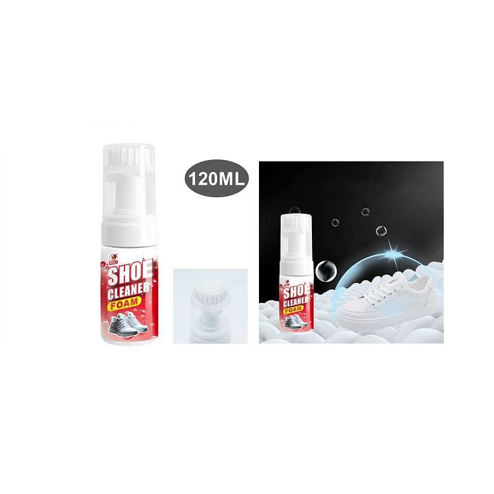 LIMPIADOR DE CALZADO EN ESPUMA  LIMPIEZA EN SECO 120ML 1