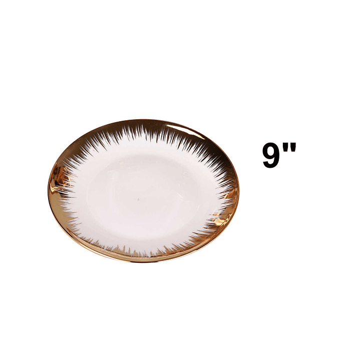 PLATO PASTA CON BORDE DORADO 3