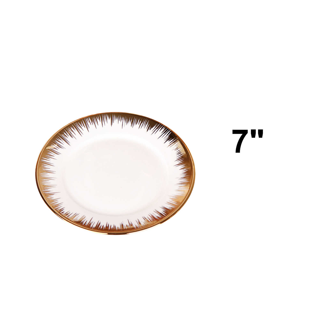 PLATO PASTA CON BORDE DORADO 1