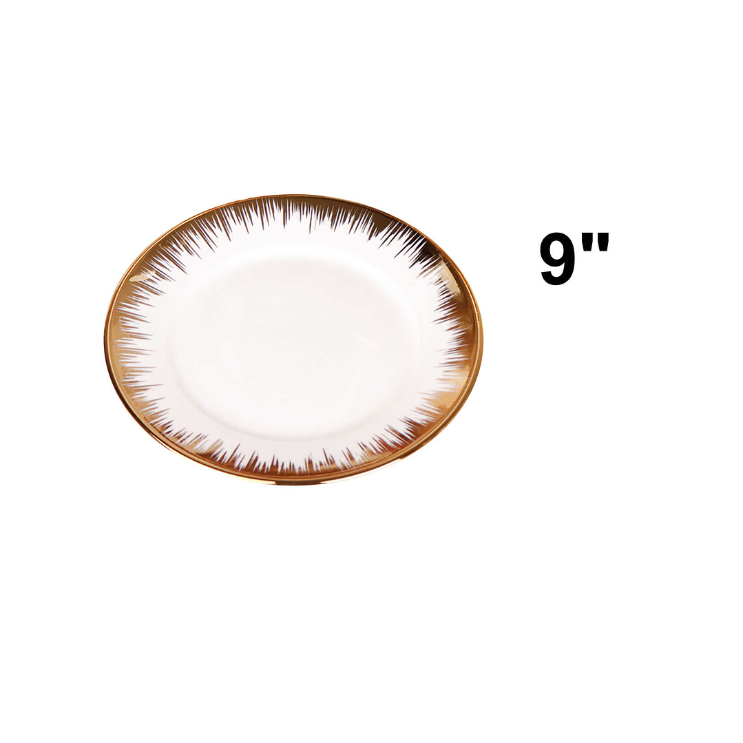 PLATO PASTA CON BORDE DORADO 3