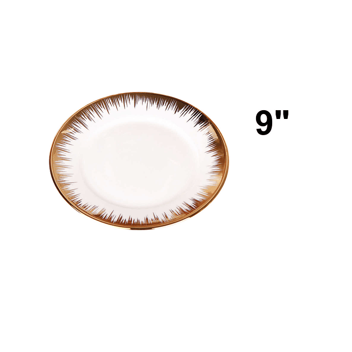 PLATO PASTA CON BORDE DORADO 3