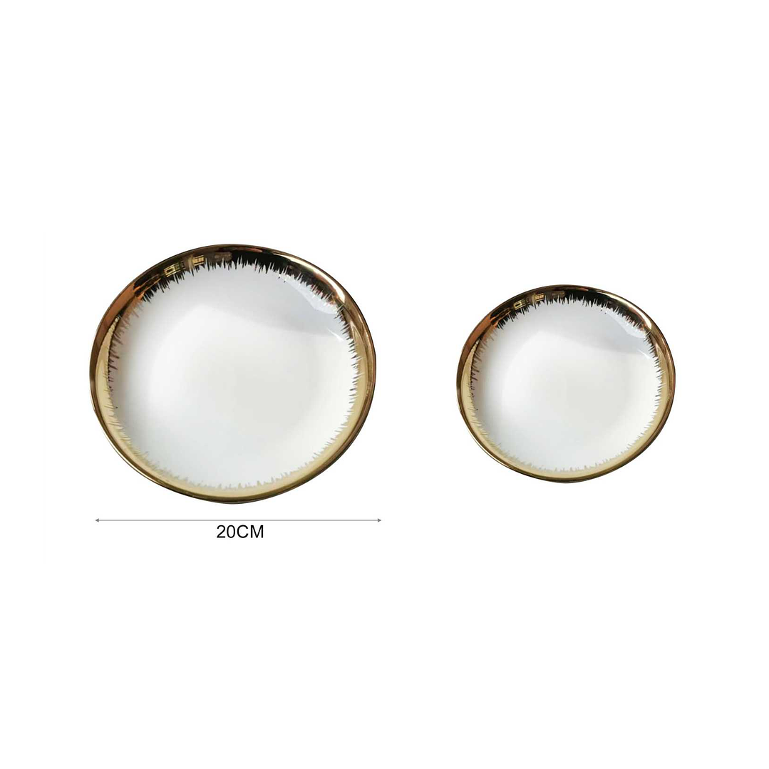 PLATO PASTA CON BORDE DORADO 2