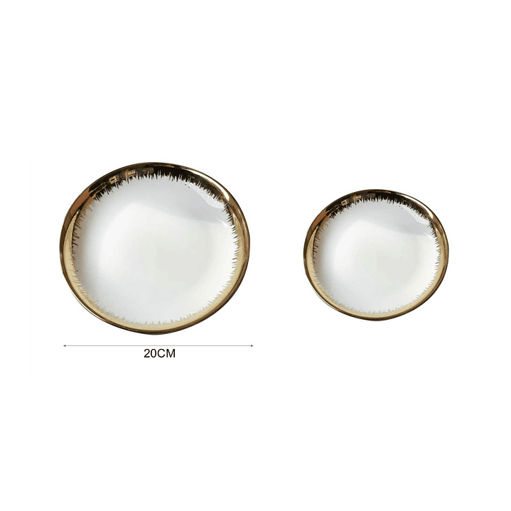 PLATO PASTA CON BORDE DORADO 2