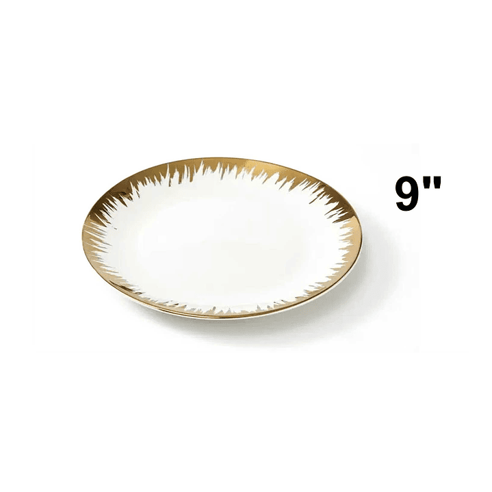 PLATO PASTA CON BORDE DORADO 3