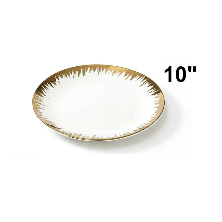 PLATO PASTA CON BORDE DORADO 4