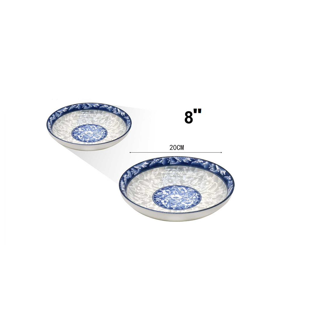 PLATO DE CERÁMICA HONDO ESTILO ASIÁTICO 2