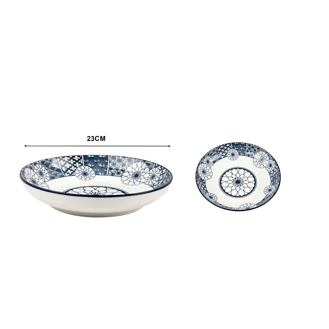 PLATO DE CERÁMICA HONDO ESTILO JAPONÉS 3