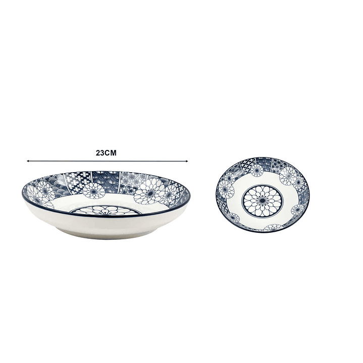 PLATO DE CERÁMICA HONDO ESTILO JAPONÉS 3