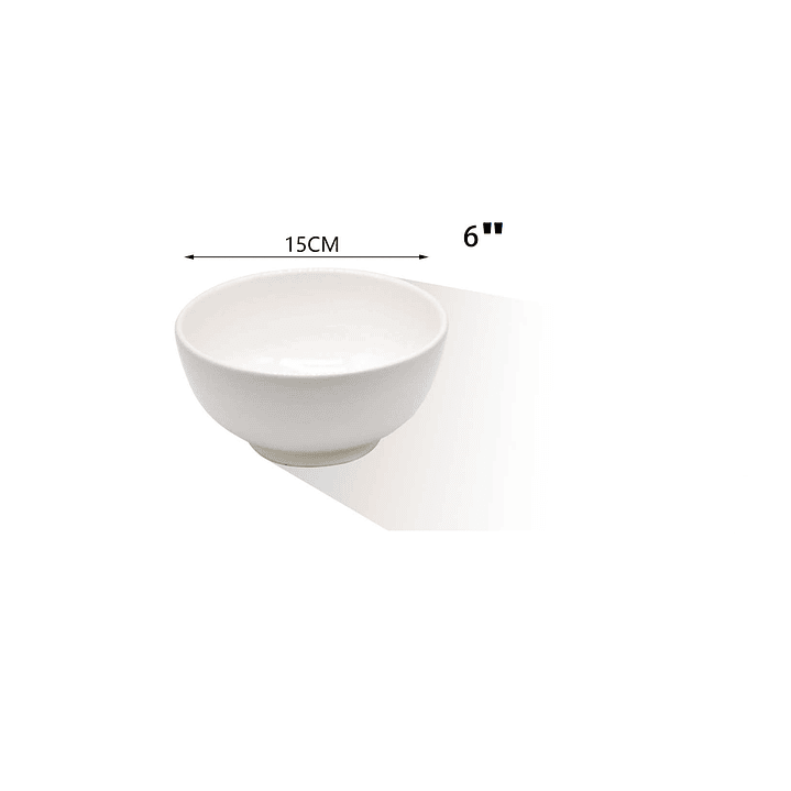 TAZÓN DE CERÁMICA COLOR BLANCO 2