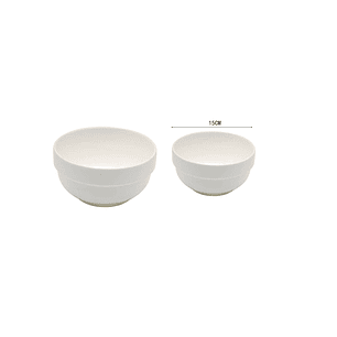 TAZÓN DE CERÁMICA COLOR BLANCO