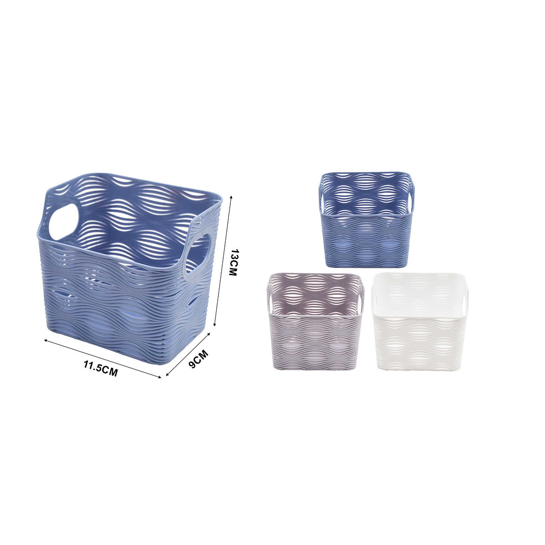 CESTA ORGANIZADORA DE PLASTICO 11.5CM 1
