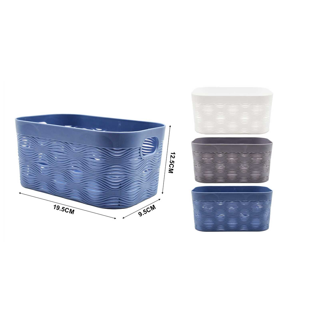  CESTA ORGANIZADORA DE PLASTICO 19.5CM 1