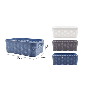  CESTA ORGANIZADORA DE PLASTICO 27CM