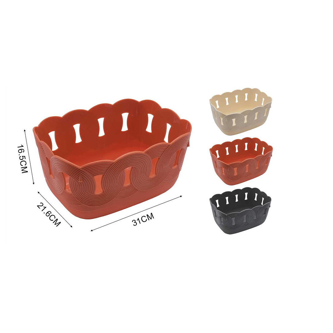  CESTA ORGANIZADORA DE PLASTICO 31CM 1