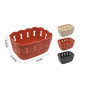  CESTA ORGANIZADORA DE PLASTICO 31CM