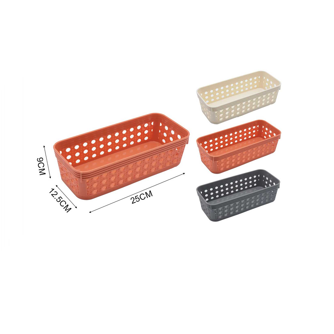 CESTA ORGANIZADORA DE PLASTICO 25CM 1
