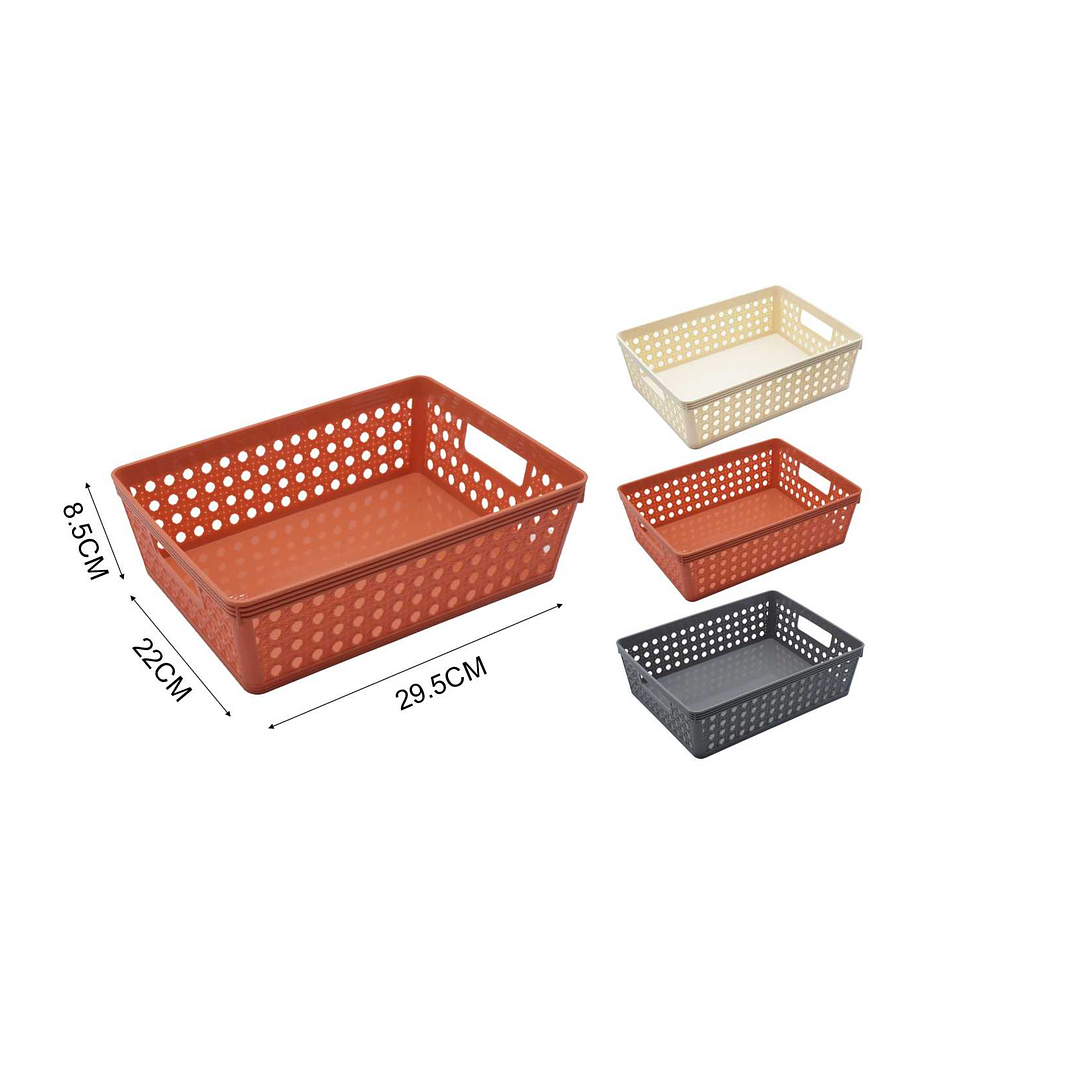  CESTA ORGANIZADORA DE PLASTICO 29.5CM 1
