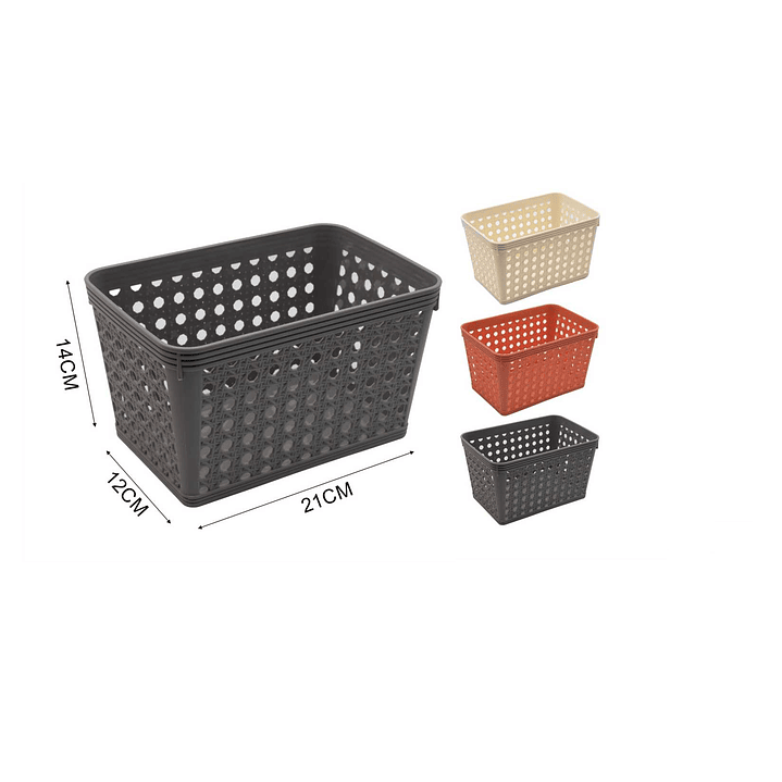  CESTA ORGANIZADORA DE PLASTICO 21CM 1