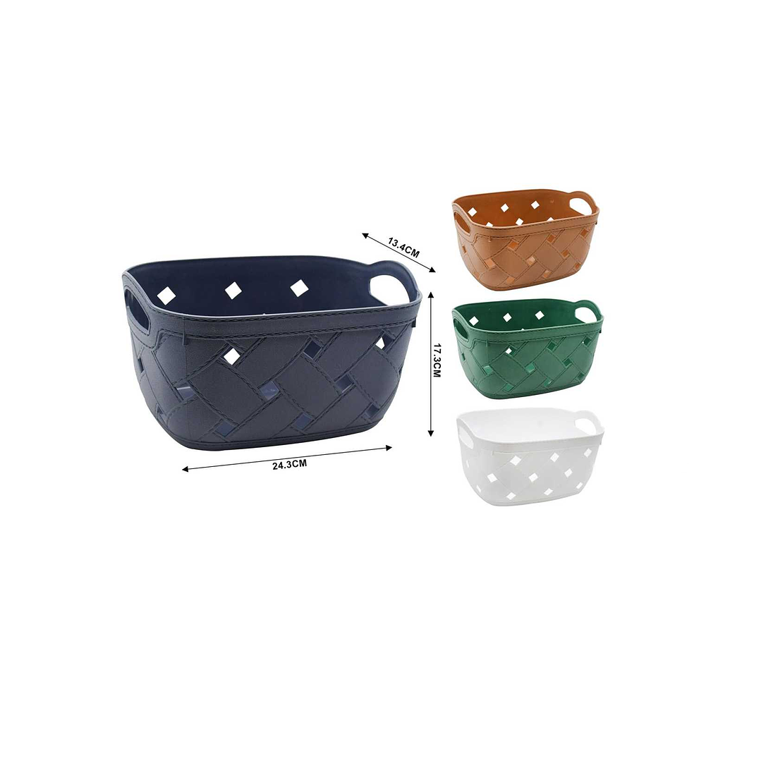 CESTA ORGANIZADORA DE PLASTICO MULTIUSOS 24.3CM  1