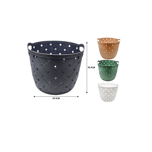 CANASTA ORGANIZADORA DE PLATICO MULTIUSOS 26.5CM