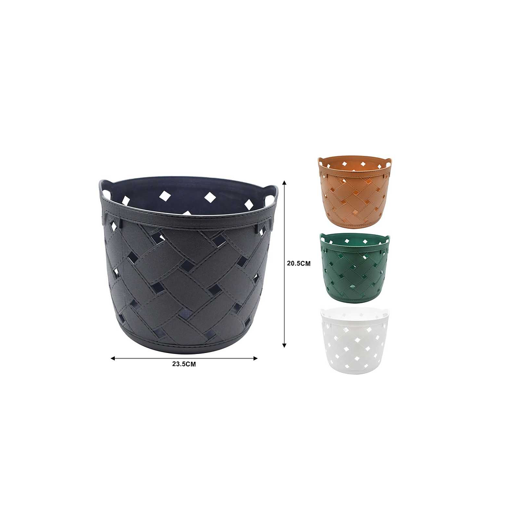 CANASTA ORGANIZADORA DE PLASTICO MULTIUSOS 23.5CM 1