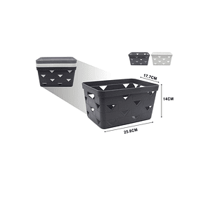 CESTA ORGANIZADORA DE PLASTICO MULTIUSOS 25.8CM