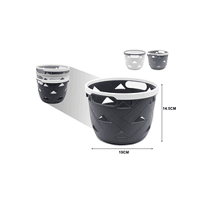 CANASTA ORGANIZADORA DE PLASTICO MULTIUSOS 19CM