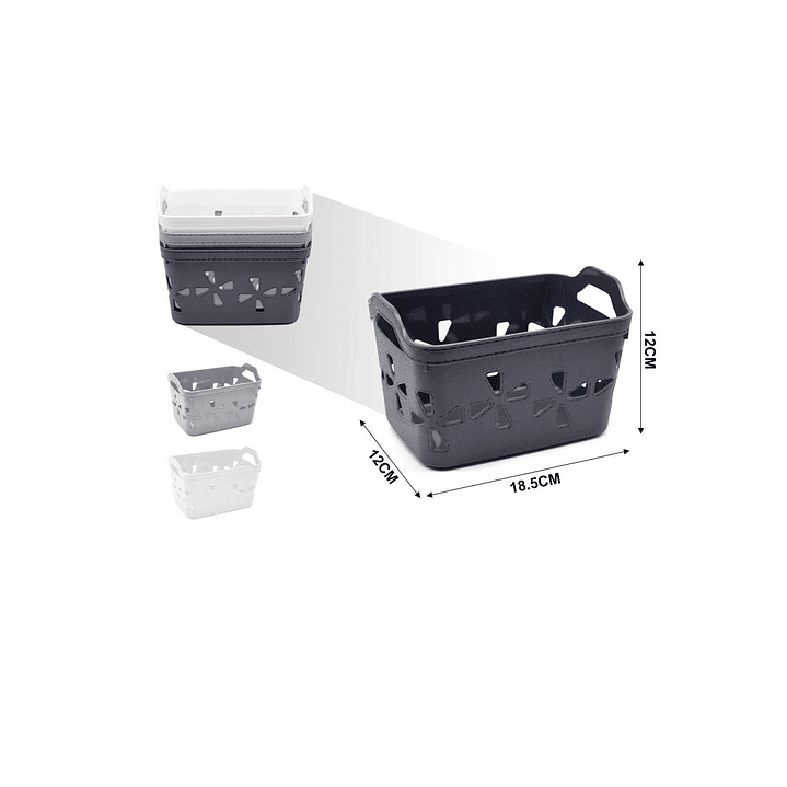 CESTA DE PLASTICO MULTIUSOS 18.5CM 1