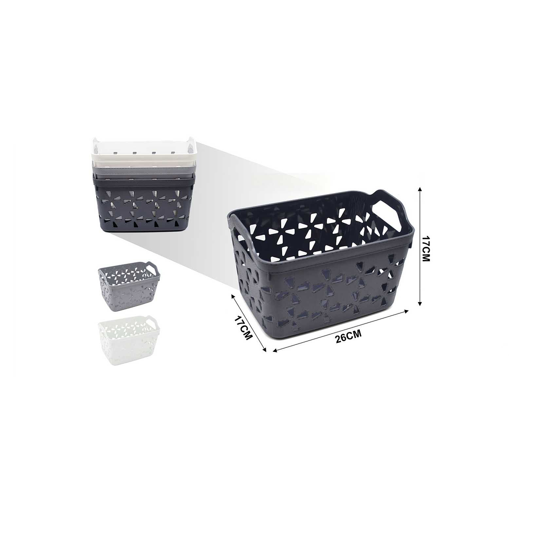 CESTA DE PLASTICO MULTIUSOS 26CM 1