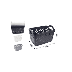 CESTA DE PLASTICO MULTIUSOS 31CM