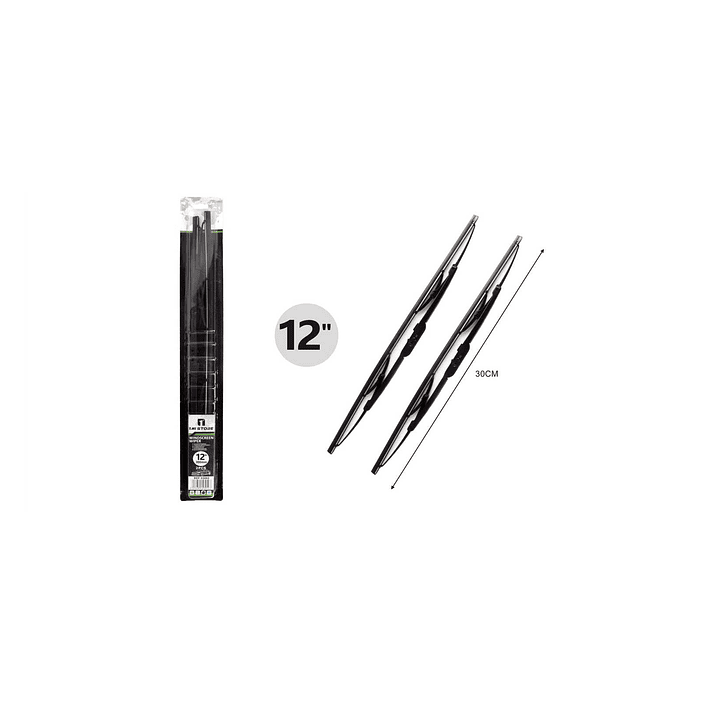 PACK DE 2 LIMPIAPARABRISAS TRADICIONALES 12