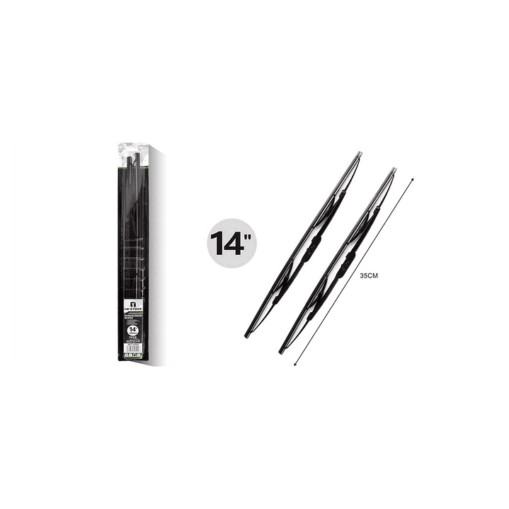 PACK DE 2 LIMPIAPARABRISAS TRADICIONALES 14