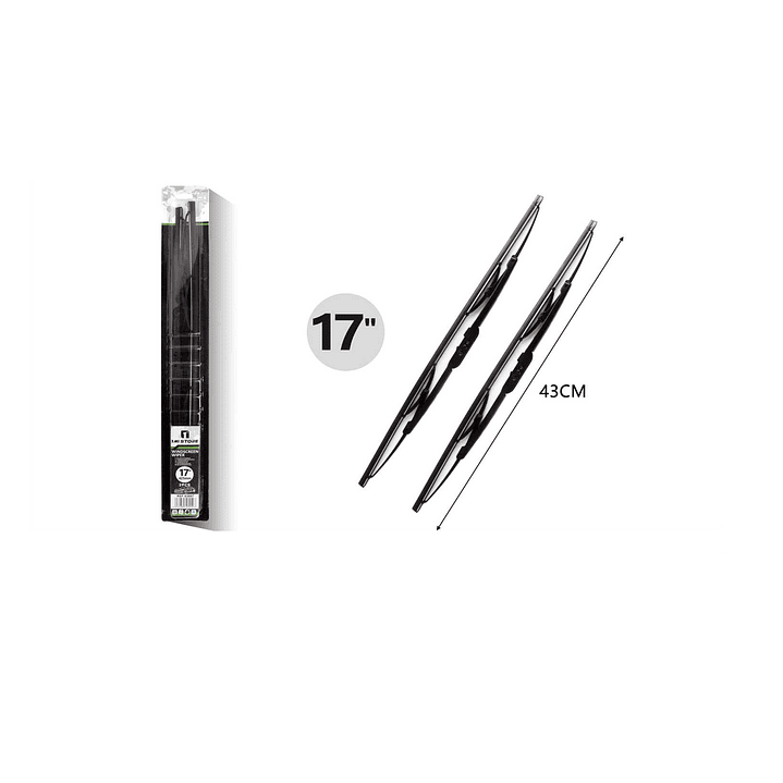 PACK DE 2 LIMPIAPARABRISAS TRADICIONALES 17