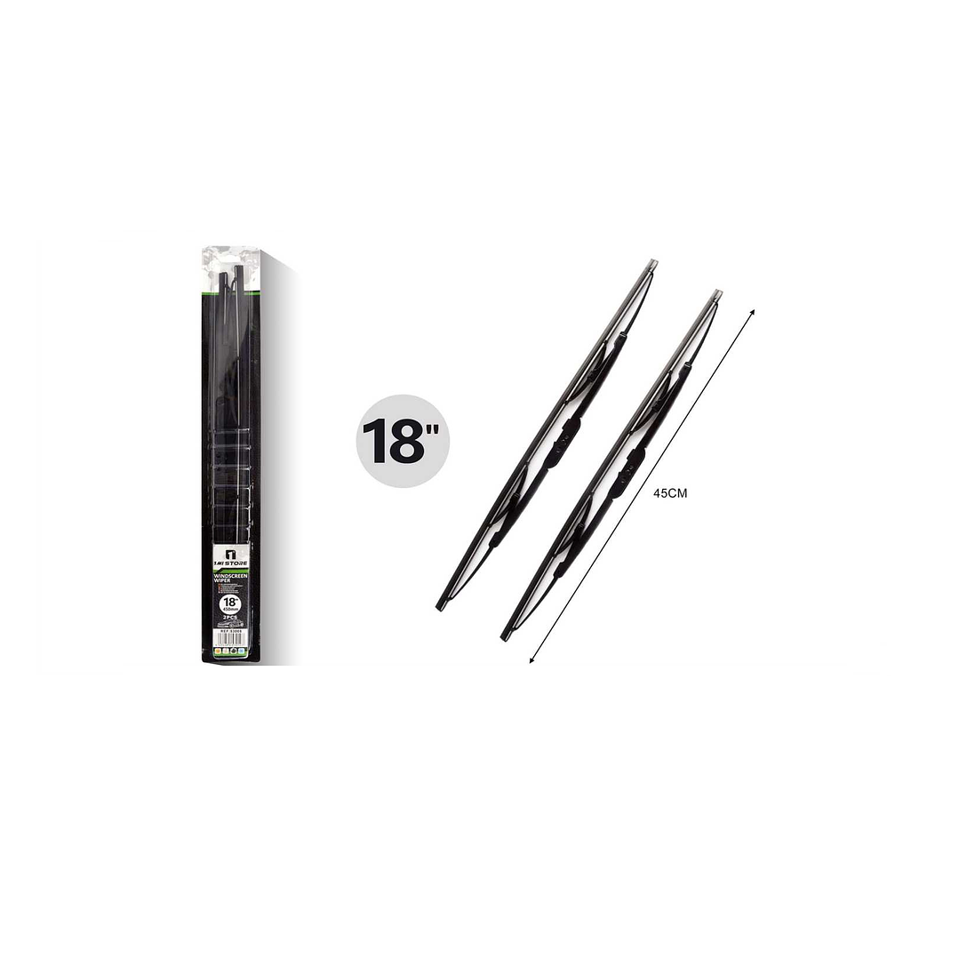 PACK DE 2 LIMPIAPARABRISAS TRADICIONALES 18