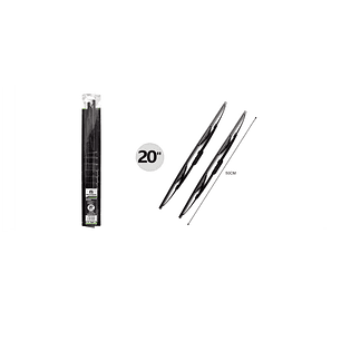PACK DE 2 LIMPIAPARABRISAS TRADICIONALES 20