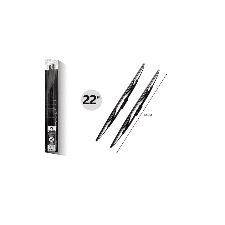 PACK DE 2 LIMPIAPARABRISAS TRADICIONALES 22