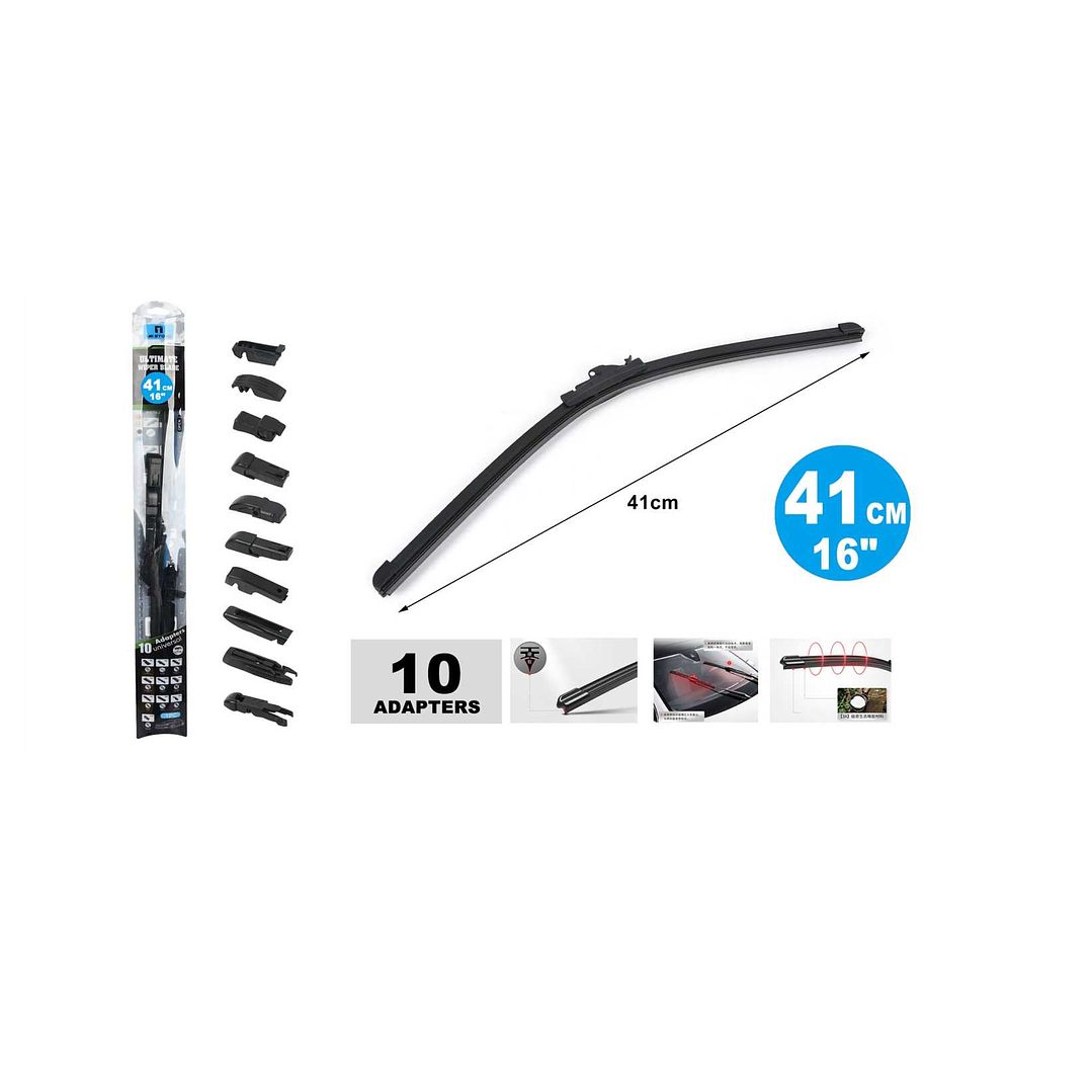 PLUMILLA LIMPIAPARABRISAS UNIVERSAL DE 16